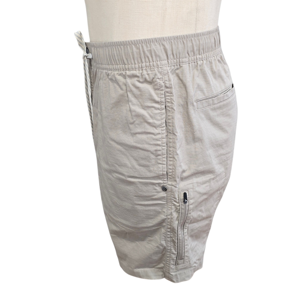Vuori Khaki Elastic Waist Shorts - Picture 3 of 6